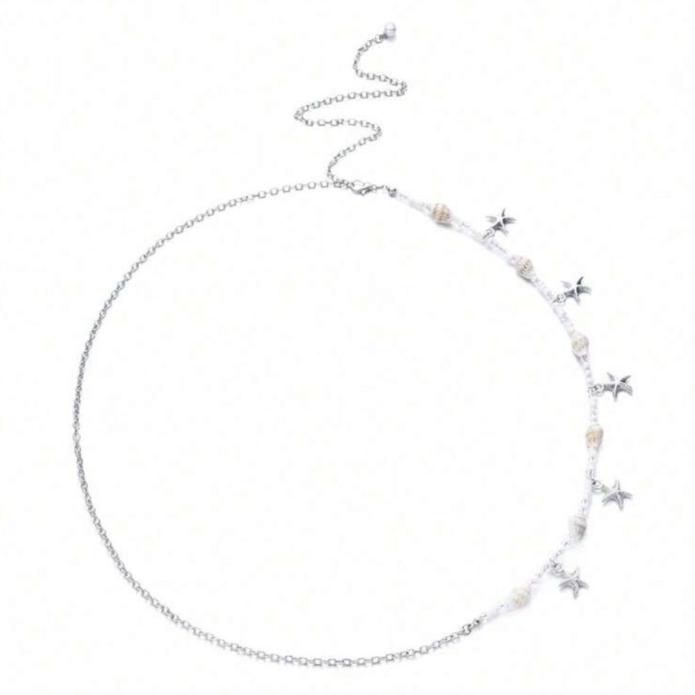 Silver Starfish Shell Waist Chain R271 - Picture 2 of 2